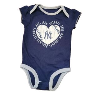 MLB New York Yankees Infant Girl Genuine Merchandise Navy and Gray 3-6 Months